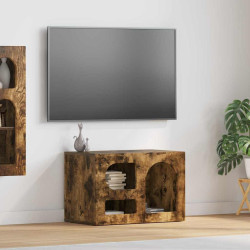Gabinete para TV elst 60 x 35 x 40 cm carvalho defumado