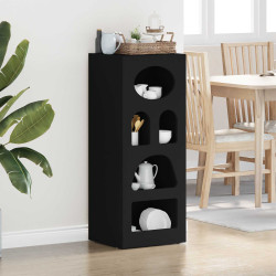 Buffet elst preto 40 x 35 x 100,5 cm derivados de madeira
