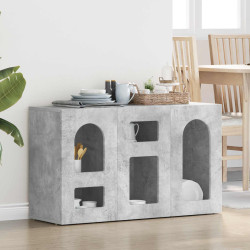 Buffet elst cinzento 100 x 35 x 59 cm derivados de madeira