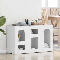 Buffet elst branco brilhante 100 x 35 x 59 cm