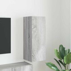 Armário de TV de parede 30 x 31 x 80 cm cinza sonoma