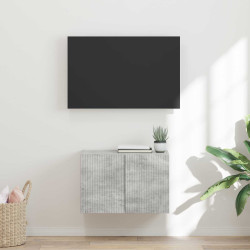 Armário de TV de parede 59,5 x 31 x 40 cm cinzento