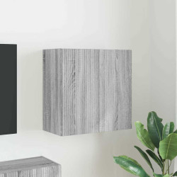 Armário de TV de parede 59,5 x 31 x 60 cm cinza sonoma