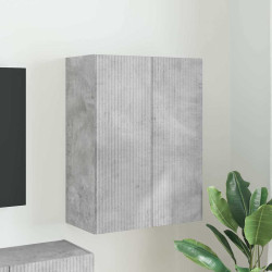 Armário de TV de parede 59,5 x 31 x 80 cm cinzento
