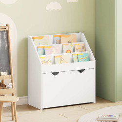 Estante infantil branco 60 x 29,5 x 69 cm derivados de madeira