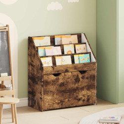 Estante infantil com gaveta carvalho defumado 60 x 29,5 x 69 cm