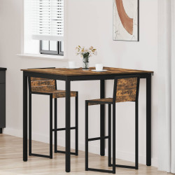 Mesa de bar em pé derivados de madeira quadrado