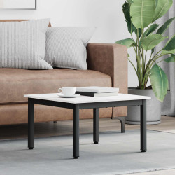 Mesa de centro branco 60 x 60 x 36 cm