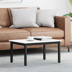 Mesa de centro branco 70 x 50 x 36 cm