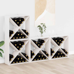 Escorredor de vinho 4 unid. branco 62 x 25 x 62 cm