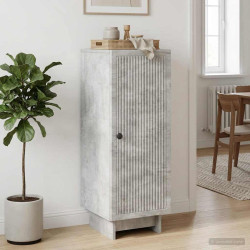 Buffet cinzento cimento 33 x 34,5 x 90 cm derivados de madeira
