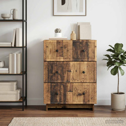 Gabinete de gavetas madeira antiga 66 x 34,5 x 90 cm