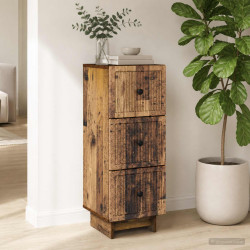 Gabinete de gavetas madeira antiga 33 x 34,5 x 90 cm