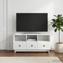 Gabinete para TV branco 102 x 34,5 x 50 cm derivados de madeira
