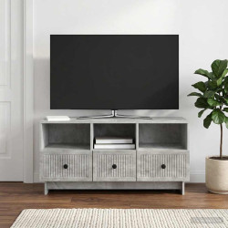 Gabinete para TV com gaveta cinzento cimento 102 x 34,5 x 50 cm