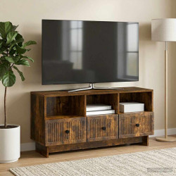 Gabinete para TV com gaveta carvalho fumado 102 x 34,5 x 50 cm