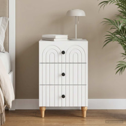 Armário de cabeceira com gaveta branco 43x 41 x 66,5 cm