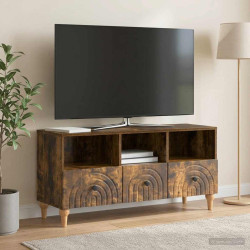 Gabinete para TV carvalho fumado 102 x 34,5 x 50 cm