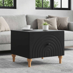 Mesa de centro preto 49 x 50 x 40 cm derivados de madeira