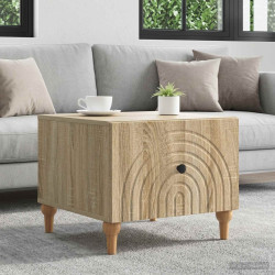 Mesa de centro com gaveta carvalho sonoma 49 x 50 x 40 cm