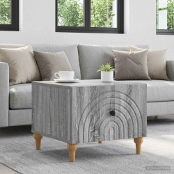 Mesa de centro com gaveta sonoma cinzento 49 x 50 x 40 cm