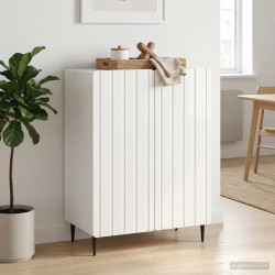 Buffet branco brilhante 66 x 34,5 x 92 cm derivados de madeira