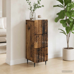 Gabinete de gavetas madeira antiga 33 x 34,5 x 92 cm