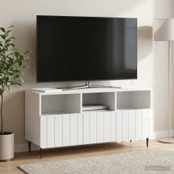 Gabinete para TV com gaveta branco brilhante 102 x 34,5 x 50 cm