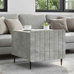 Mesa de centro com gaveta cinzento cimento 49 x 50 x 42 cm