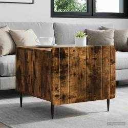 Mesa de centro com gaveta carvalho fumado 49 x 50 x 42 cm