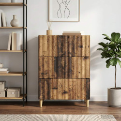 Gabinete de gavetas madeira antiga 66 x 34,5 x 90 cm