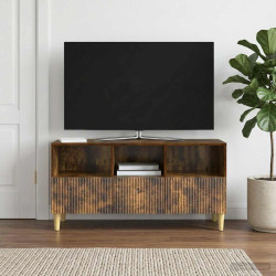 Gabinete para TV com gaveta carvalho fumado 102 x 34,5 x 50 cm