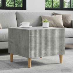 Mesa de centro com gaveta cinzento cimento 49 x 50 x 40 cm