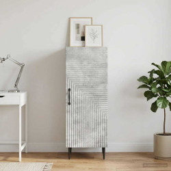 Buffet cinzento cimento 33 x 34,5 x 89,5 cm