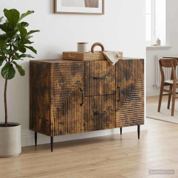 Buffet carvalho fumado 89 x 34,5 x 60 cm derivados de madeira