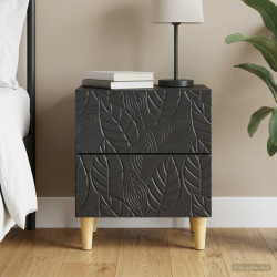Mesa-de-cabeceira preto 43 x 34,5 x 48 cm derivados de madeira