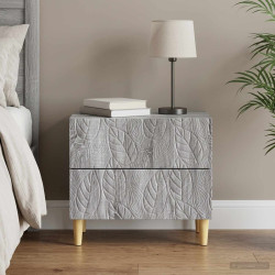 Mesa-de-cabeceira sonoma cinzento 62 x 34,5 x 48 cm