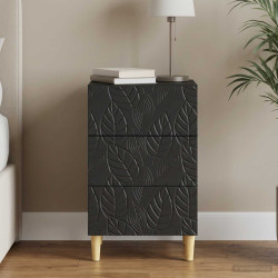 Mesa-de-cabeceira preto 43 x 39,5 x 66,5 cm