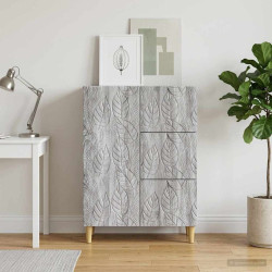 Buffet sonoma cinzento 66 x 34,5 x 90 cm derivados de madeira