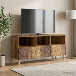 Gabinete para TV 102 x 34,5 x 50 cm madeira antiga
