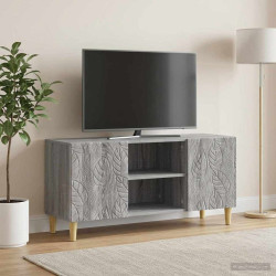 Gabinete para TV 102 x 34,5 x 50 cm sonoma cinzento