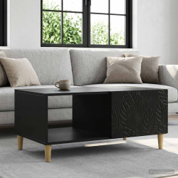 Mesa de centro preto 90 x 50 x 40 cm derivados de madeira