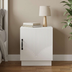 Mesa-de-cabeceira branco 43 x 34,5 x 47 cm derivados de madeira