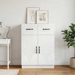 Buffet branco 66 x 34,5 x 87 cm derivados de madeira