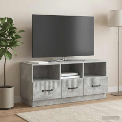 Gabinete para TV com gaveta cinzento cimento 102 x 34,5 x 47 cm