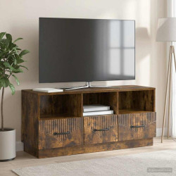 Gabinete para TV com gaveta carvalho fumado 102 x 34,5 x 47 cm