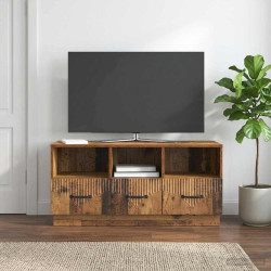 Gabinete para TV com gaveta madeira antiga 102 x 34,5 x 47 cm