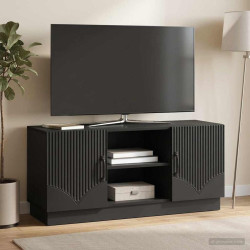 Gabinete para TV preto 102 x 34,5 x 47 cm derivados de madeira