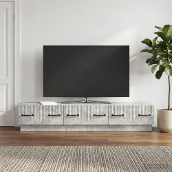 Gabinete para TV com gaveta cinzento cimento 147 x 34,5 x 27 cm