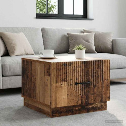 Mesa de centro com gaveta madeira antiga 49 x 50 x 37 cm